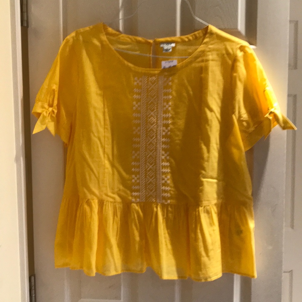 J.Crew Embroidered Top